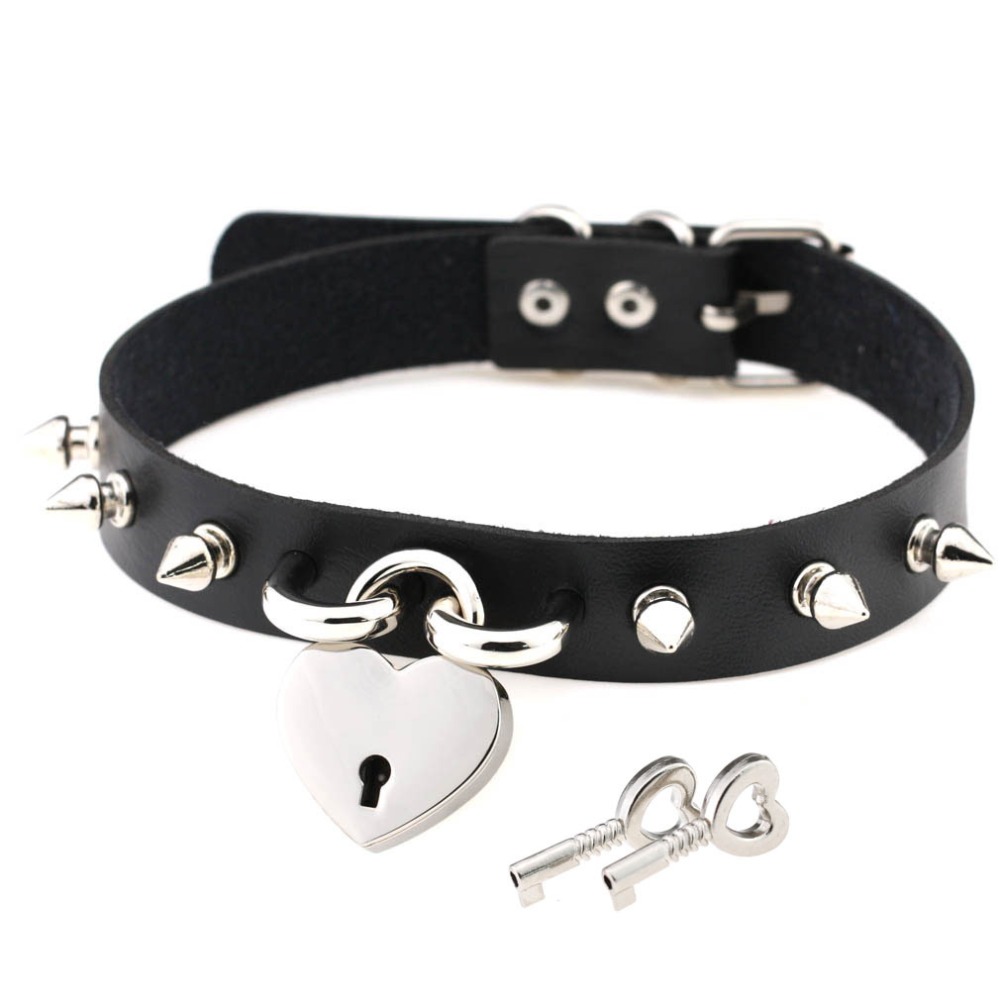 Goth Punk Spike Choker - Punk Spike Choker pour femme, collier