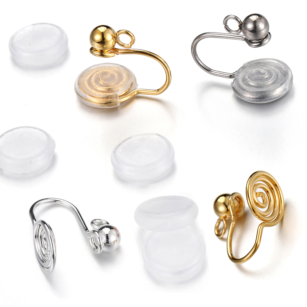 Body Jewelry - Clips d'oreille en acier inoxydable, 10