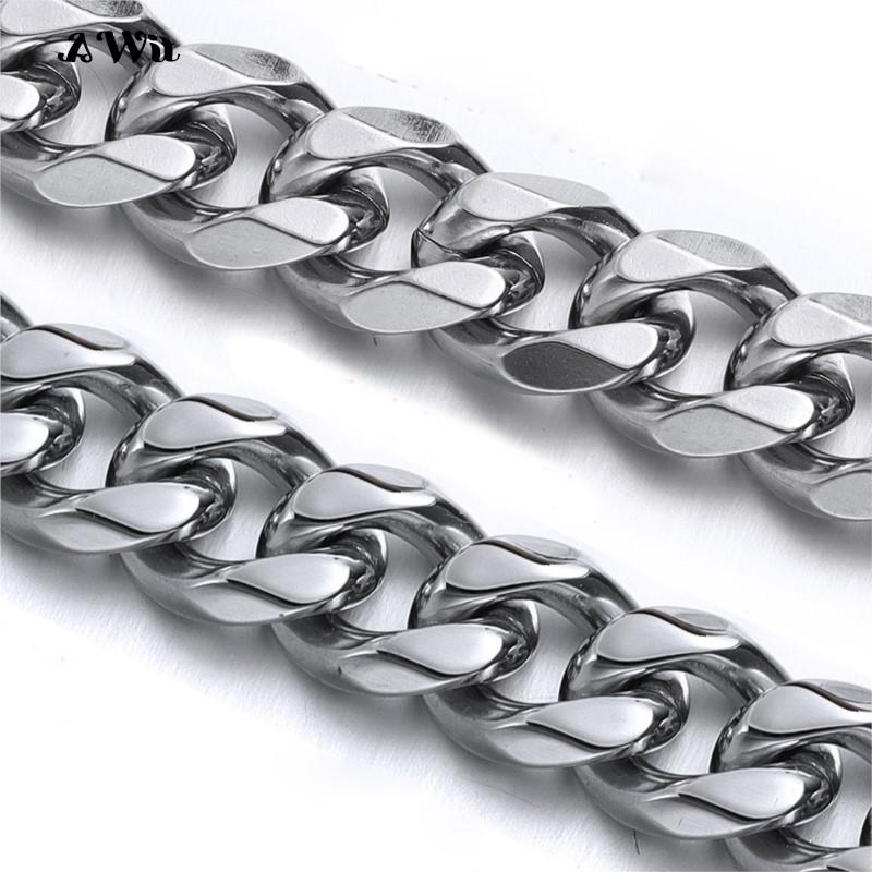 Cuban Link Chain 12Mm - Chaîne à maillons cubains en acier