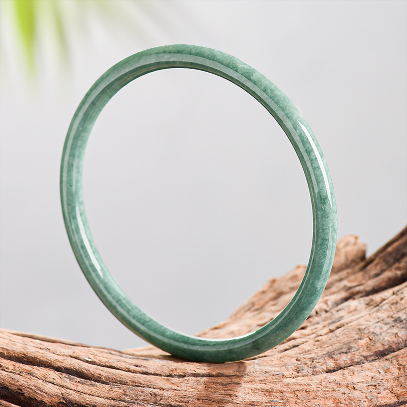 Bracelets - Bracelet en jade birman naturel, véritable