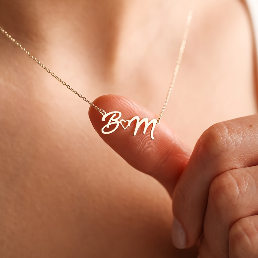 Custom Name Necklace Stainless Steel - Colliers avec nom personnalisé pour femmes,