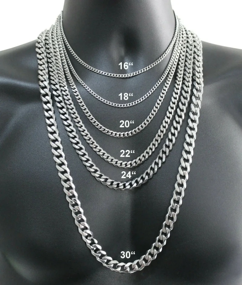 Cuban Link Chain 12Mm - Collier en argent Sterling 925 pour