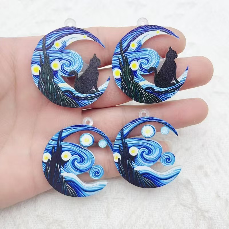 Earrings - 10 pièces Boucles d'oreilles en acrylique