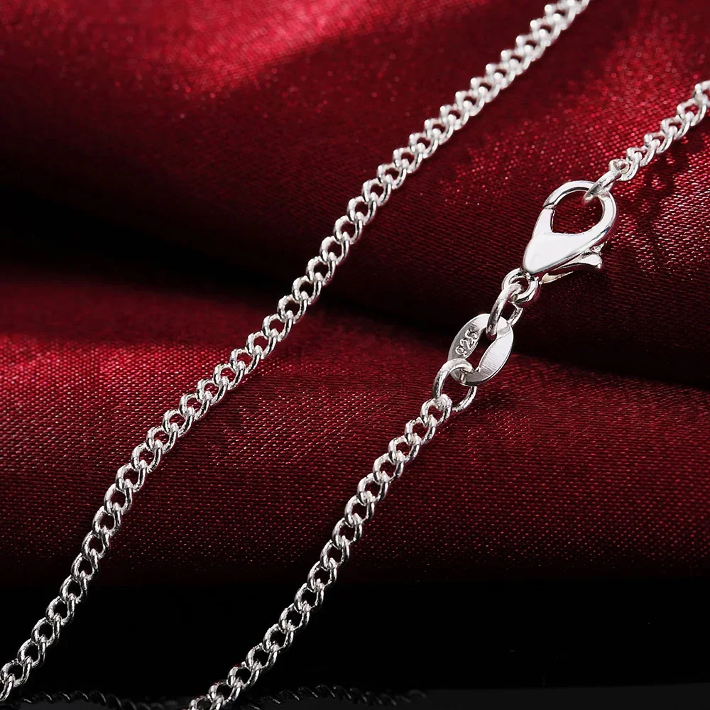 925 Sterling Silver Chain Necklace Men - Collier Classique en Argent Sterling 925
