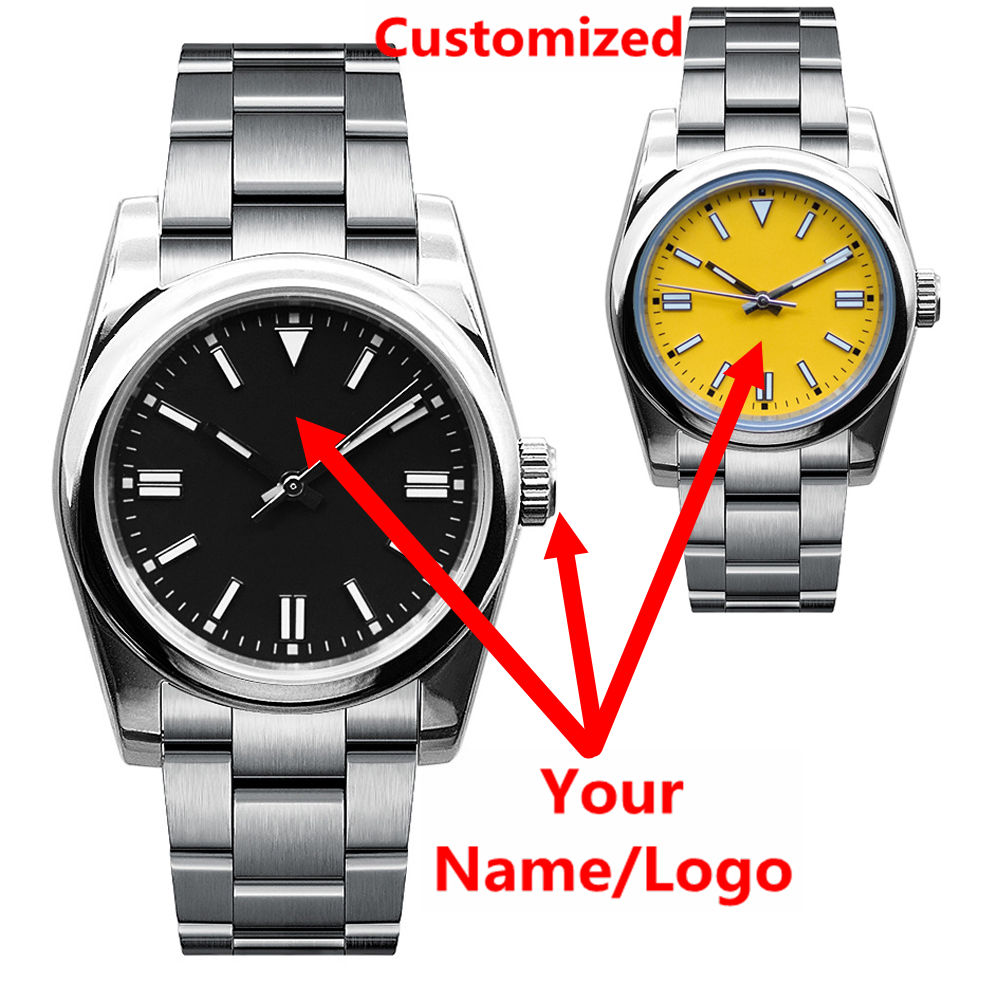 Watch Accessories - Montre homme personnalisée avec logo, saphir,