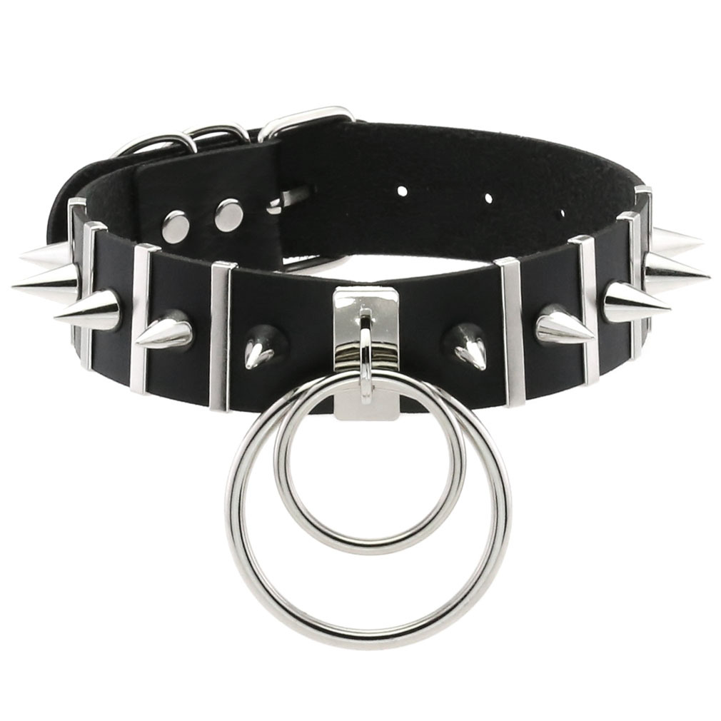 Goth Punk Spike Choker - Collier Punk en métal pour femmes