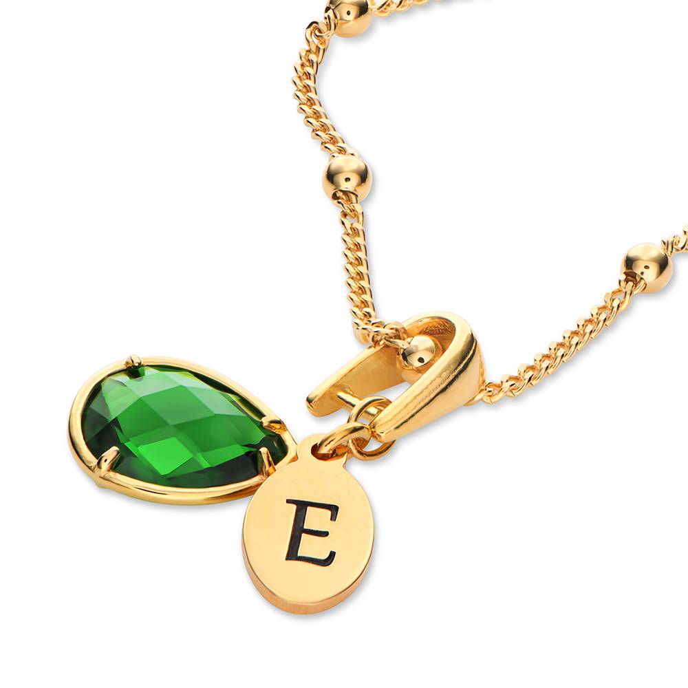 Initial Letter Necklace 18K Gold - Collier pendentif personnalisé avec initiales de