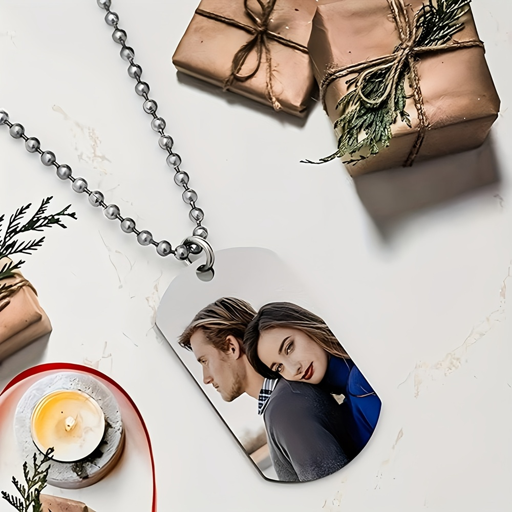 Custom Name Necklace Stainless Steel - Collier pendentif personnalisé pour homme, collier