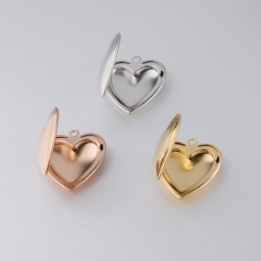 Heart Locket Necklace Photo - Fnixtar amour coeur Photo cadre breloque