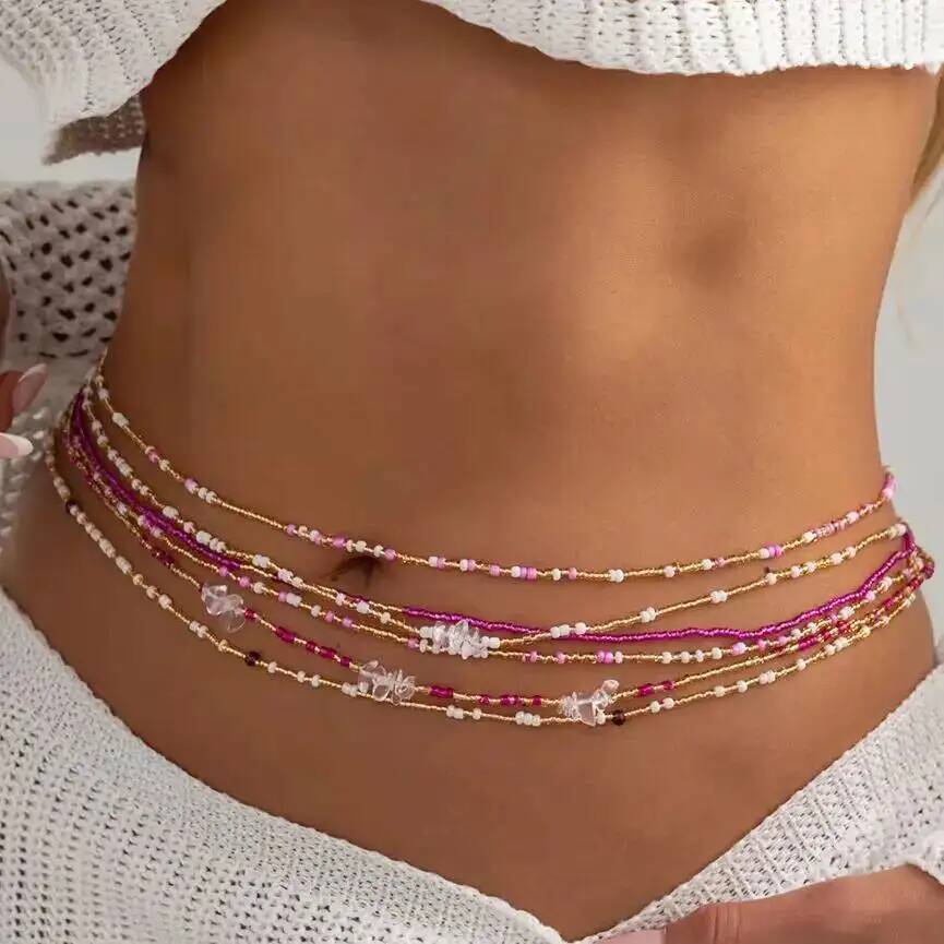 Body Jewelry - SHIXIN Lot de 6 chaînes de