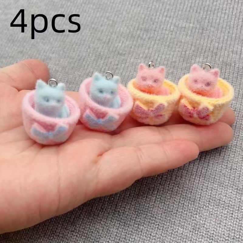Pendentif chat en résine peluc - Earrings avis et prix