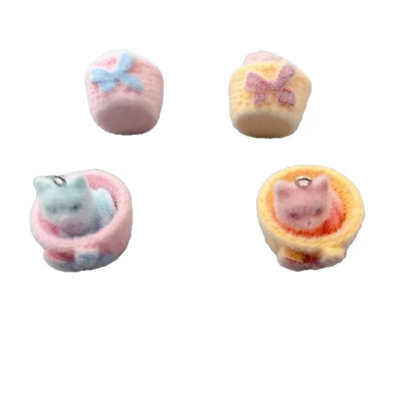 Pendentif chat en résine peluc - Earrings avis et prix