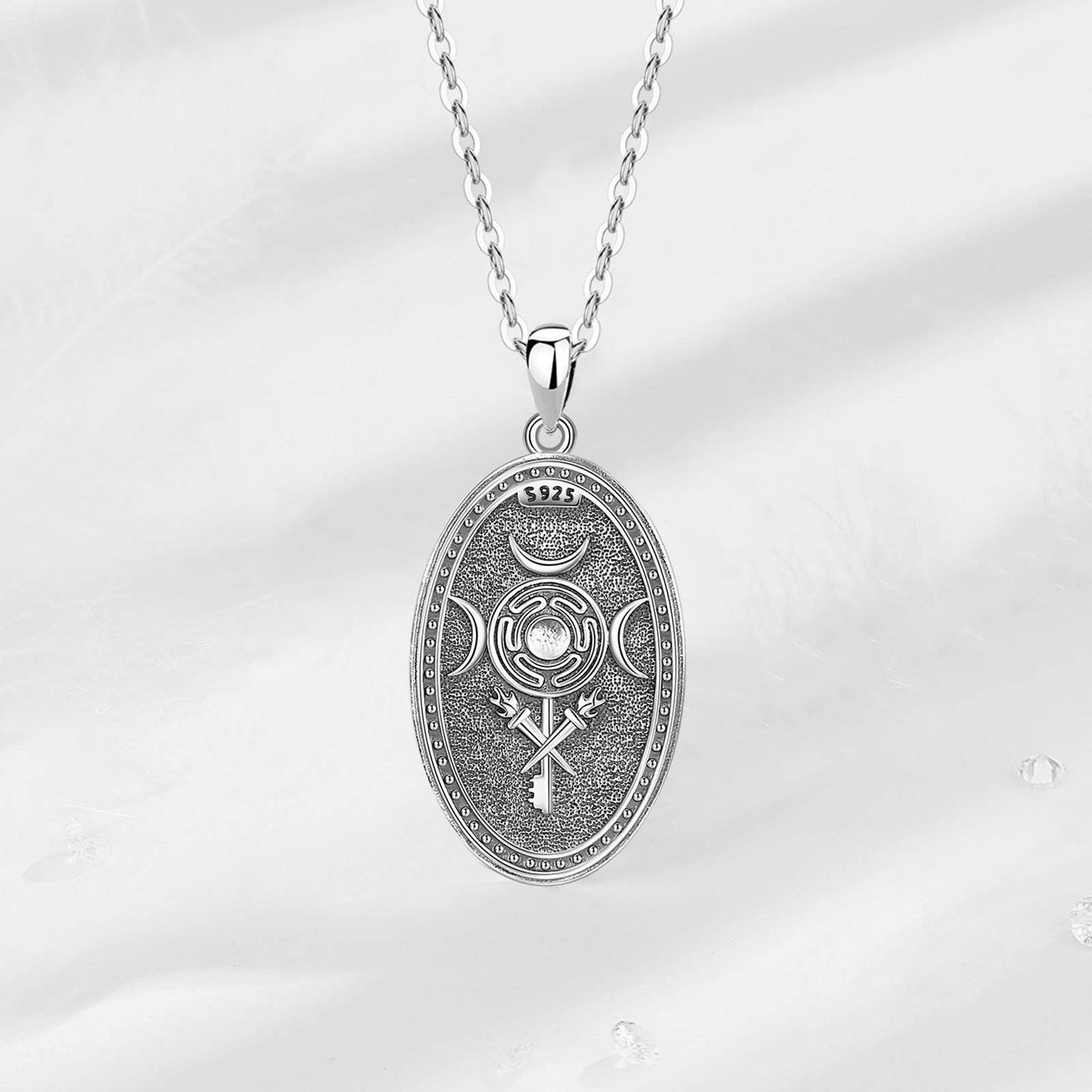 Eudora-Collier de Déesse Tripl - 925 Sterling Silver Chain Necklace Men avis et prix