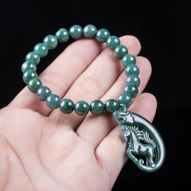 Bracelet en jadeite naturelle  - Bracelets avis et prix