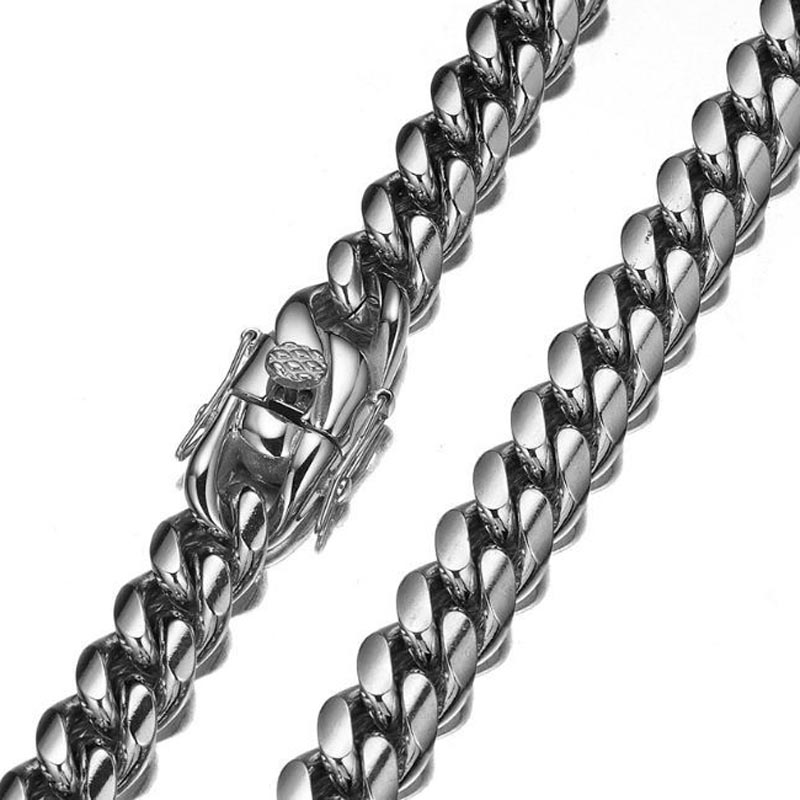 SION L-Gourmette Cubaine en Ac - Cuban Link Chain 12Mm avis et prix