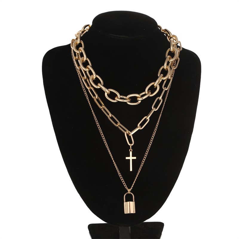 FNQUFUJ – collier en chaîne pu - Layered Pendant Necklace Aesthetic avis et prix