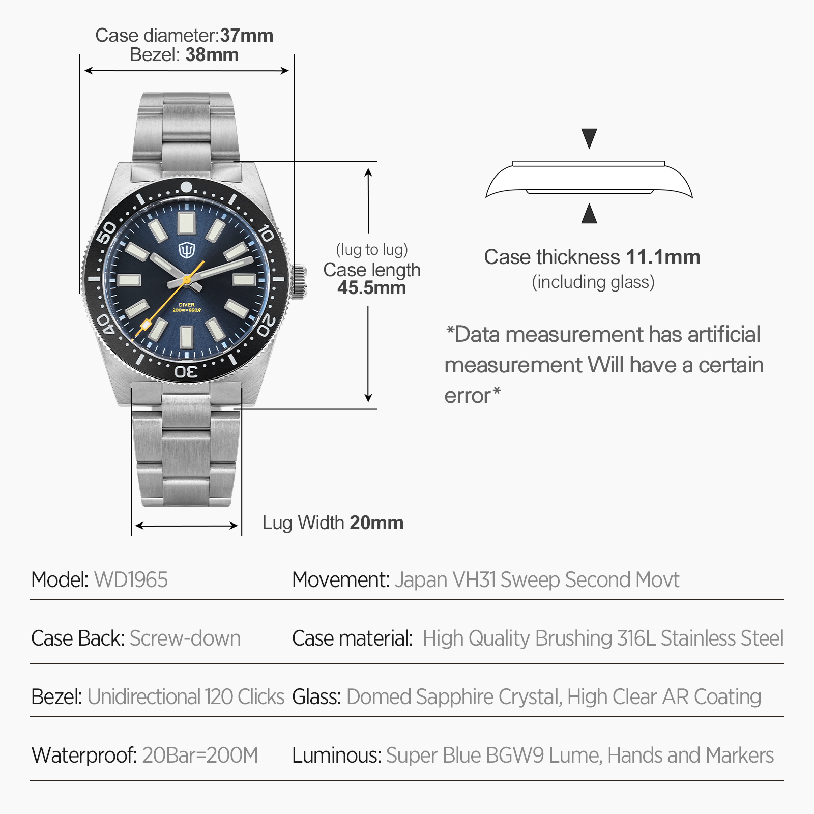 Watchdives – montre-bracelet p - Watch Accessories avis et prix