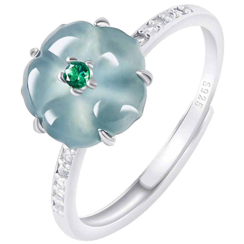 Bagues en jade birman bleu, ar - Rings avis et prix