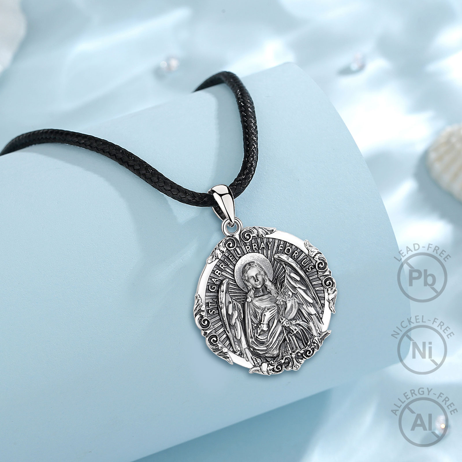 Eudora-Collier Archange Saint  - 925 Sterling Silver Chain Necklace Men avis et prix