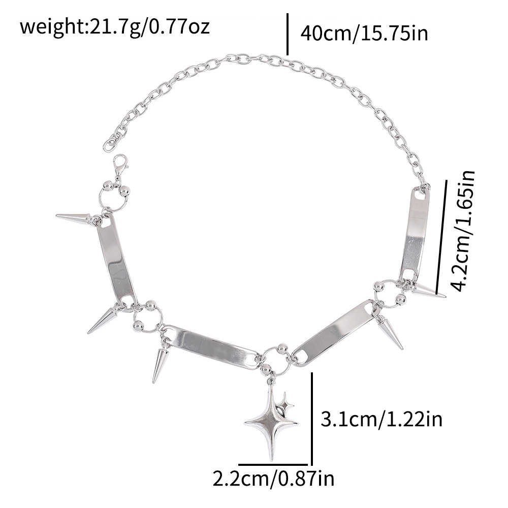 Collier ras du cou riveté Punk - Goth Punk Spike Choker avis et prix