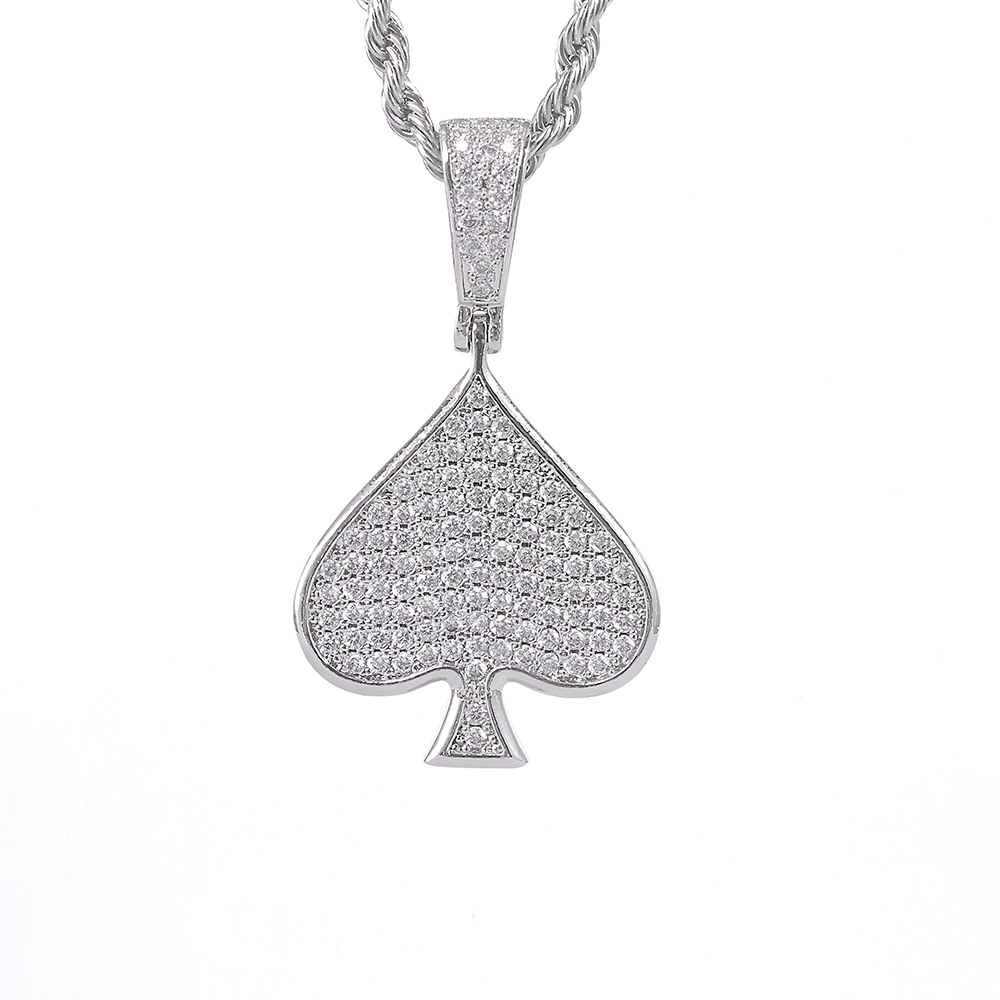 ESKEEm glacé VVS Moissanite Ac - 925 Sterling Silver Chain Necklace Men avis et prix