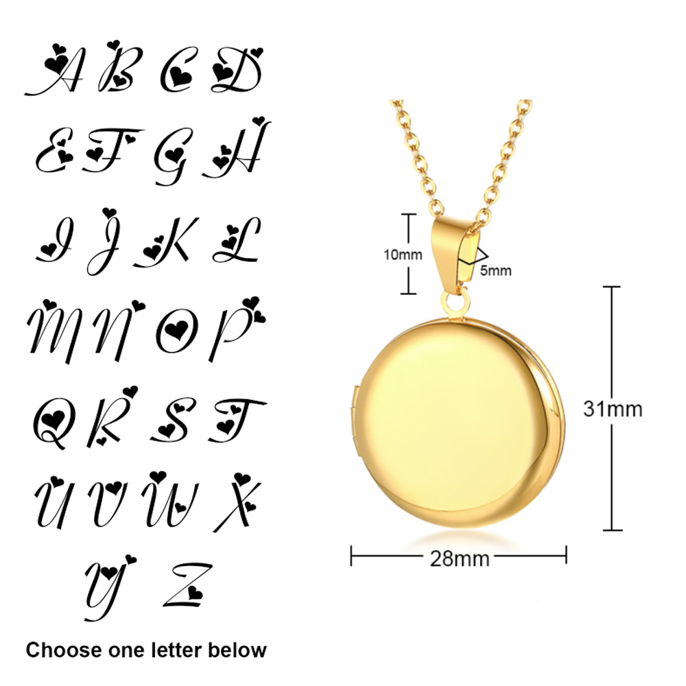 Pendentif médaillon en forme d - Heart Locket Necklace Photo avis et prix
