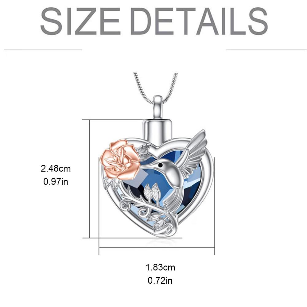 Collier médaillon d'urne en fo - Heart Locket Necklace Photo avis et prix