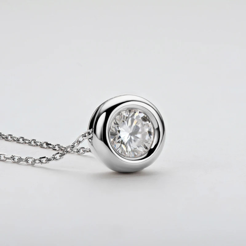 1ct 2ct 3ct D VVS1 lunette Moi - 925 Sterling Silver Chain Necklace Men avis et prix
