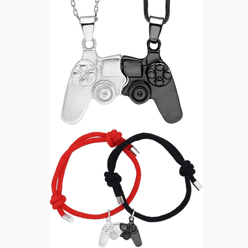Ensemble de bracelets et colli - Magnetic Couple Matching Necklaces avis et prix