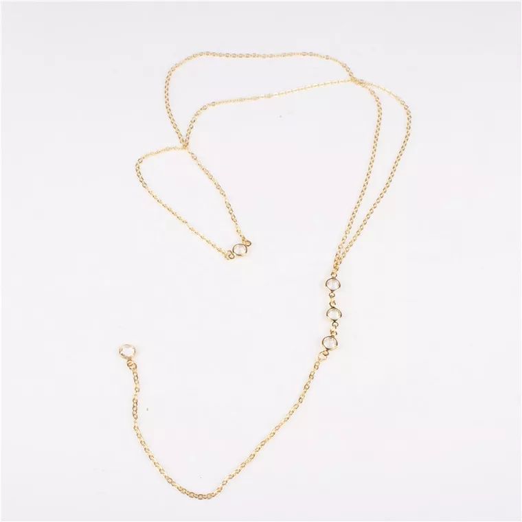 Collier chaîne arrière en stra - Body Jewelry avis et prix