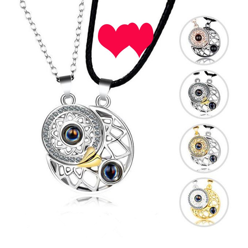 1 paire de colliers magnétique - Magnetic Couple Matching Necklaces avis et prix