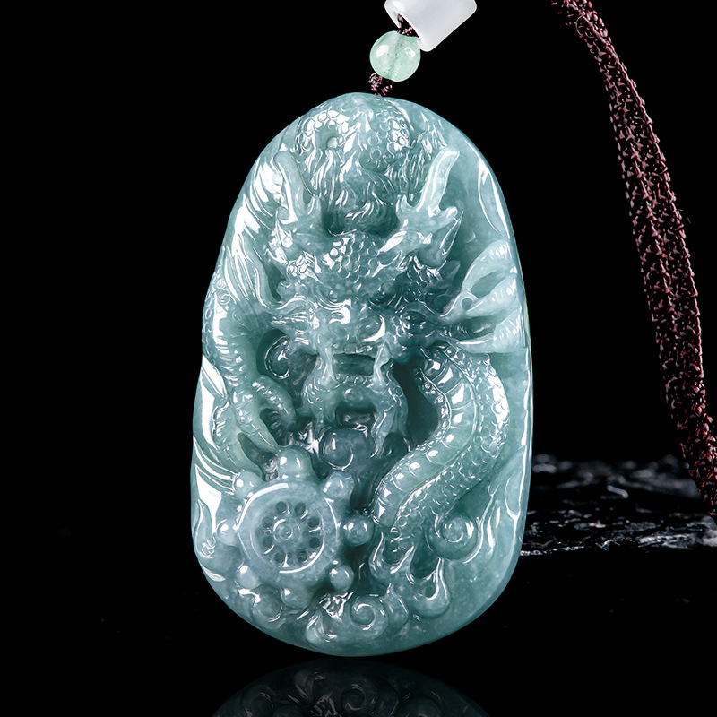 Collier pendentif dragon en ja - Necklaces avis et prix