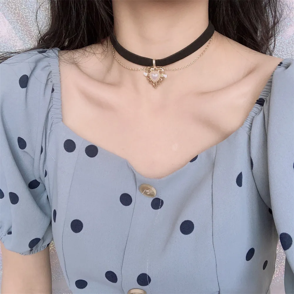 Collier ras du cou Vintage en  - Pearl Choker Necklace Vintage avis et prix