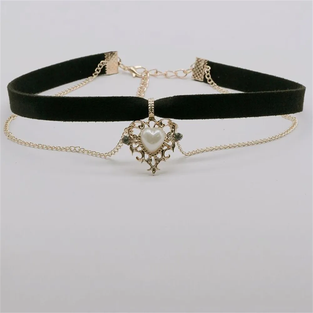 Collier ras du cou Vintage en  - Pearl Choker Necklace Vintage avis et prix