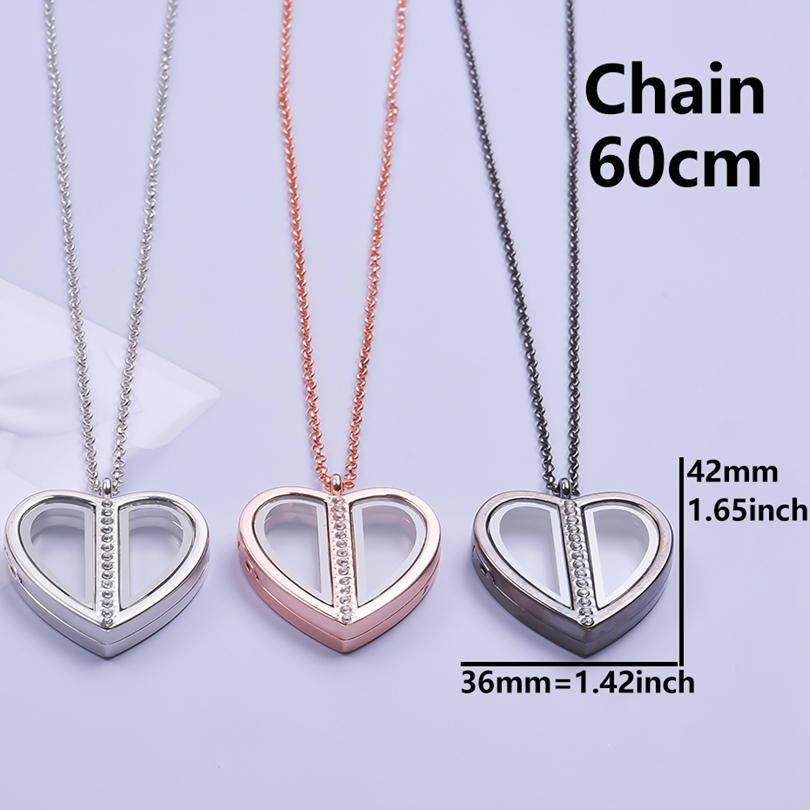 Collier à pendentif coeur magn - Heart Locket Necklace Photo avis et prix