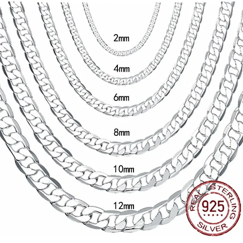 Collier en argent Sterling 925 - Cuban Link Chain 12Mm avis et prix