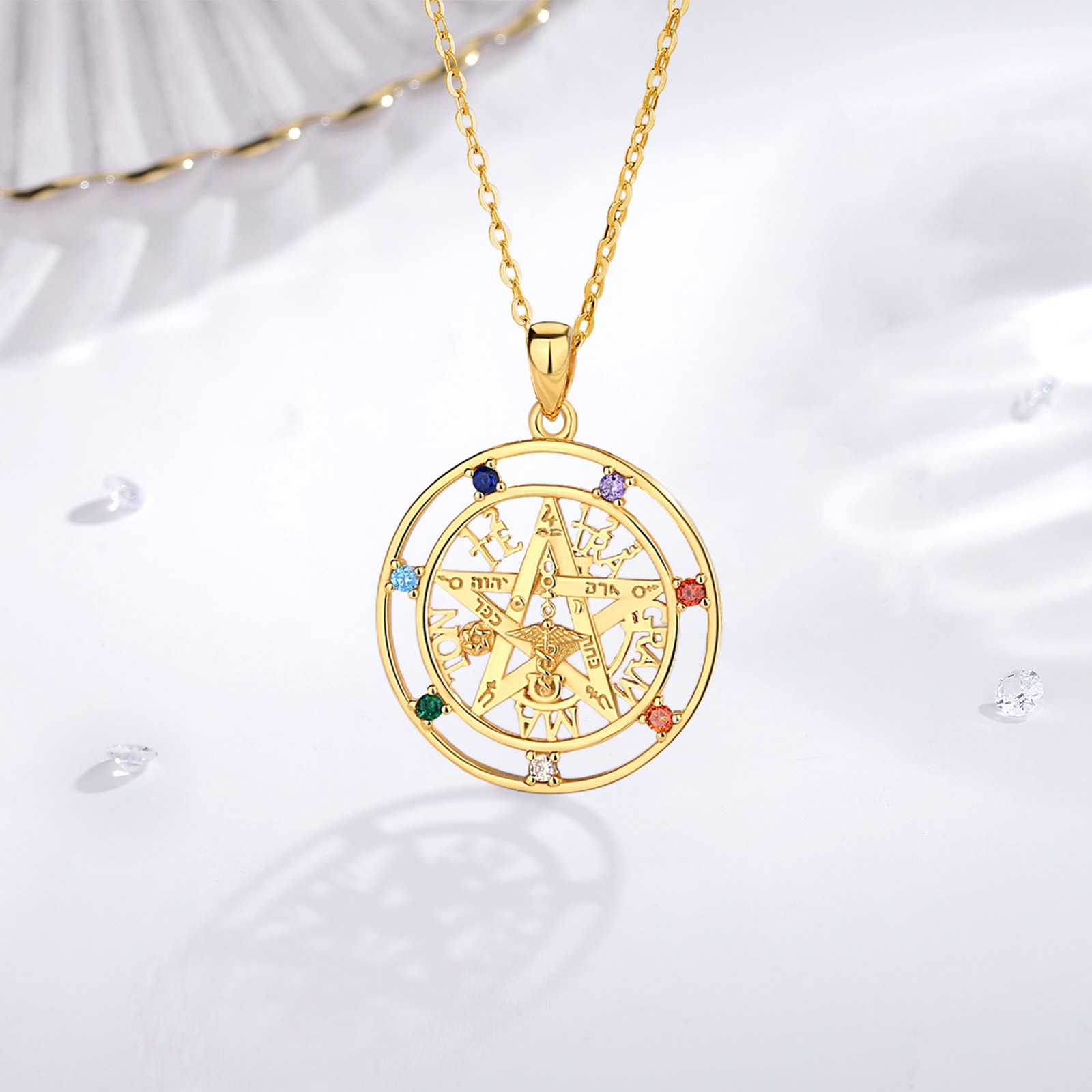 Eudora – collier pentagramme e - 925 Sterling Silver Chain Necklace Men avis et prix