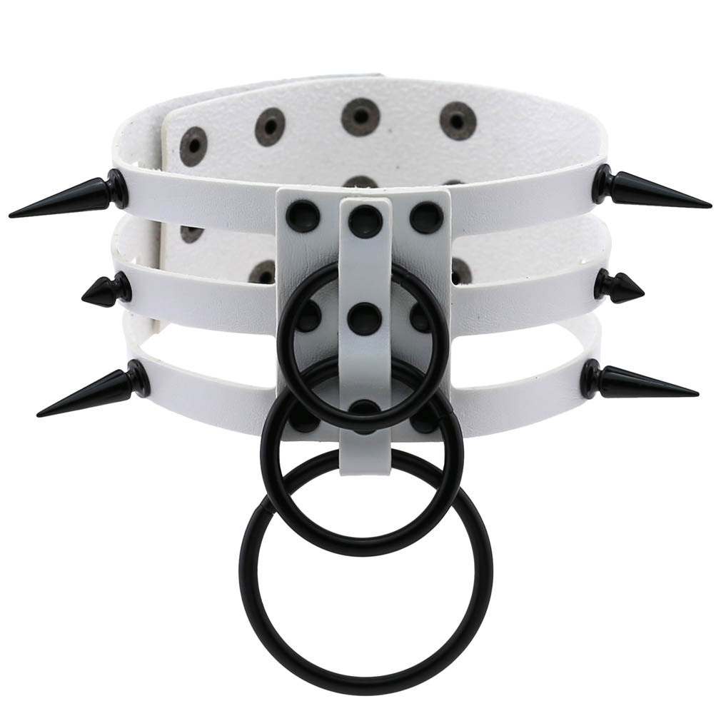 Collier ras du cou de bondage  - Goth Punk Spike Choker avis et prix