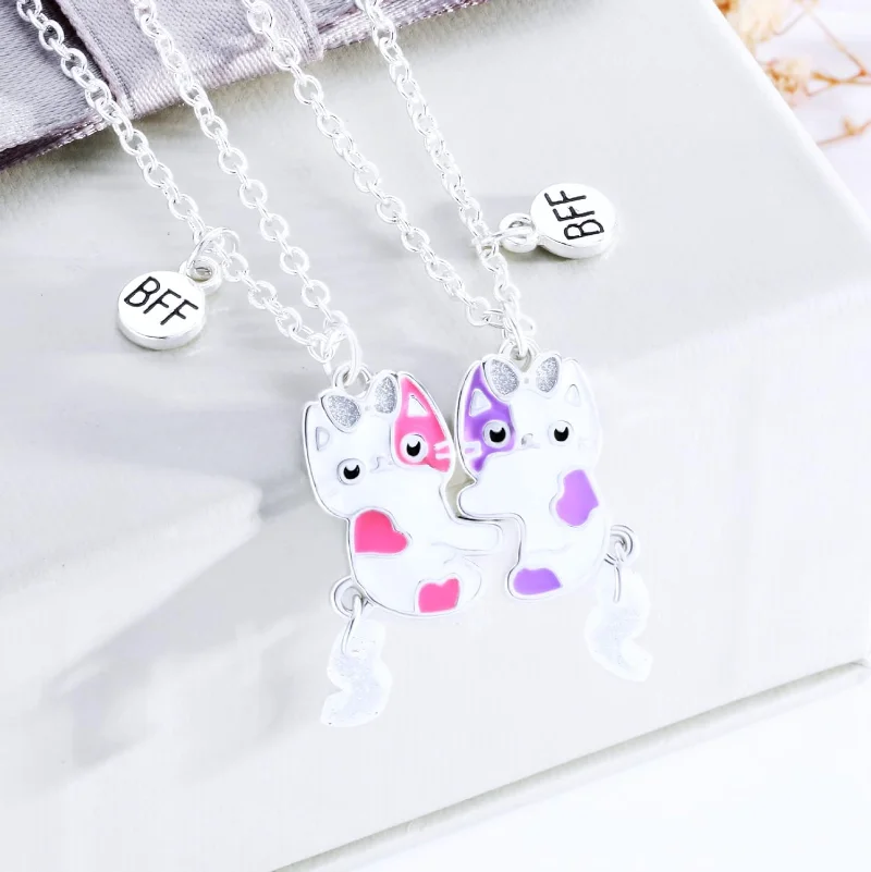 2 pièces meilleur ami pendenti - Magnetic Couple Matching Necklaces avis et prix