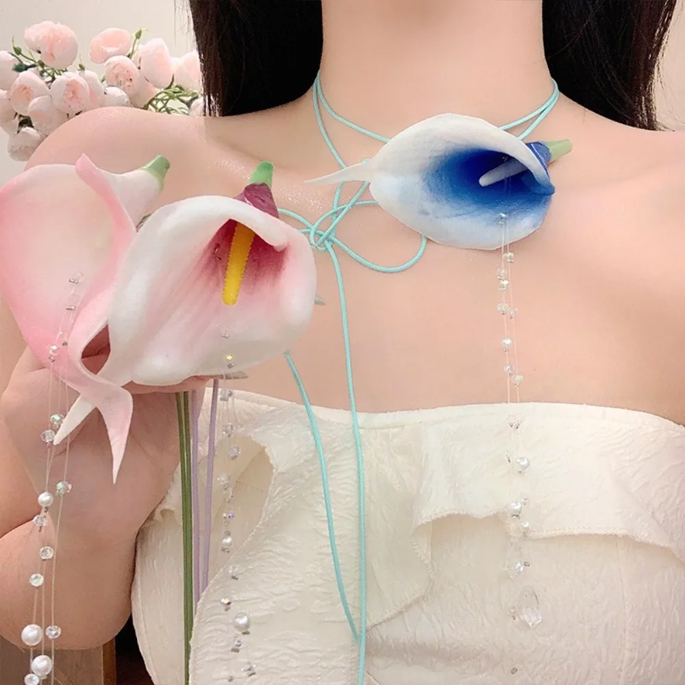 Pendentif en perles de lys Cal - Pearl Choker Necklace Vintage avis et prix