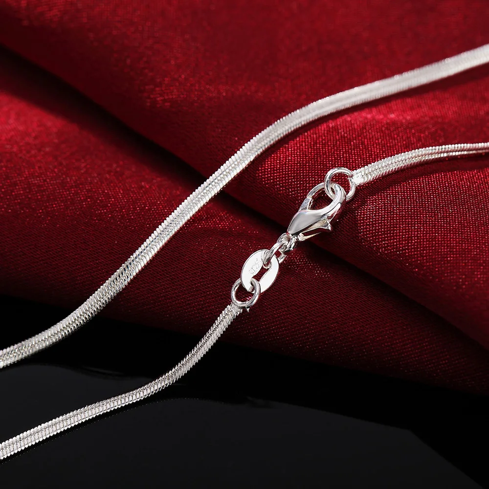 Collier en argent regardé 925  - 925 Sterling Silver Chain Necklace Men avis et prix