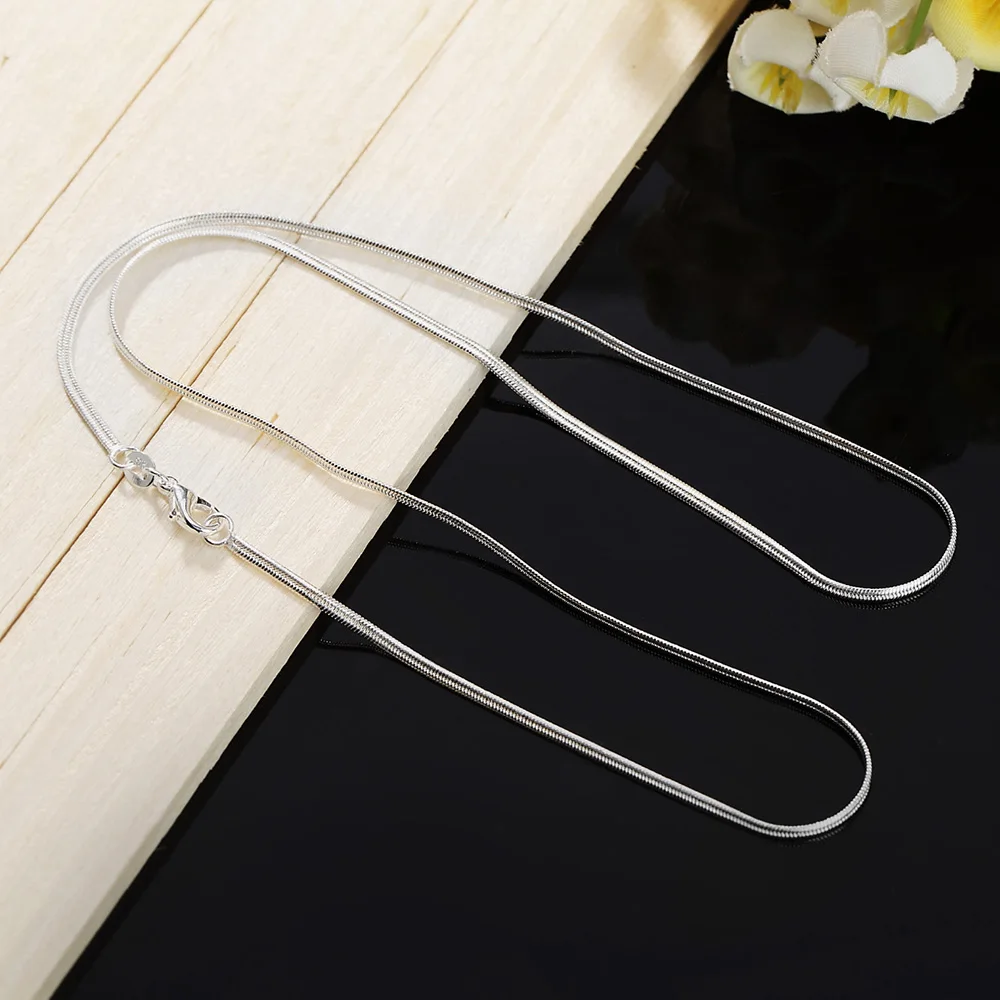 Collier en argent regardé 925  - 925 Sterling Silver Chain Necklace Men avis et prix