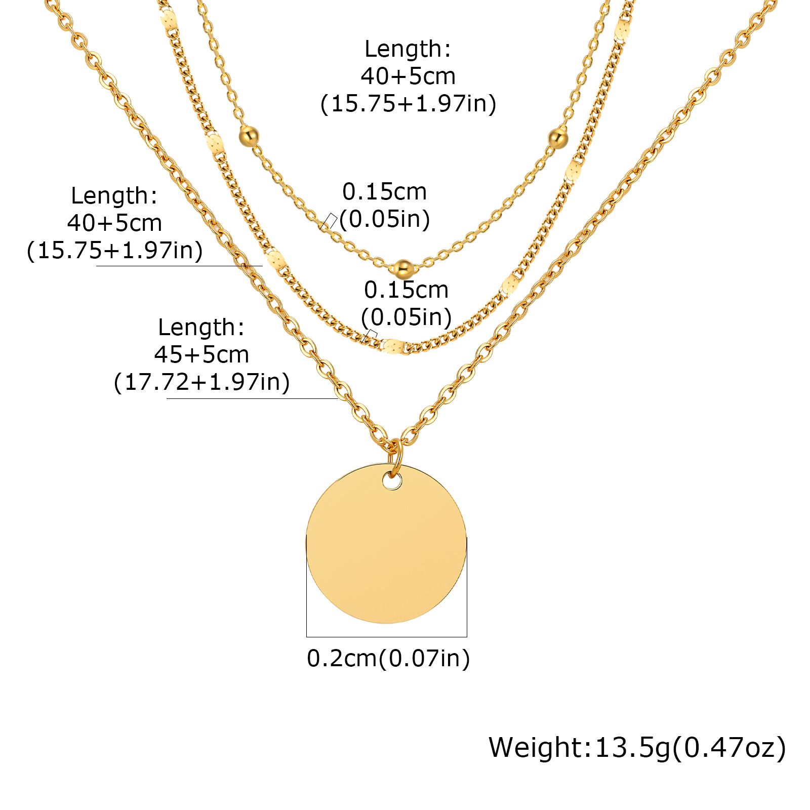 Ensemble de colliers superposé - Layered Pendant Necklace Aesthetic avis et prix
