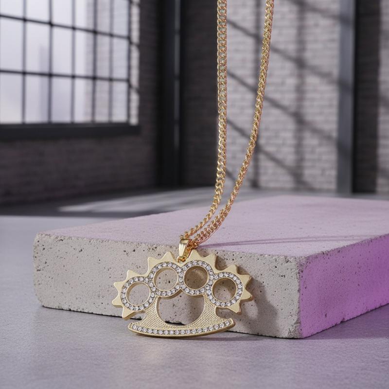 Collier pendentif Y2K punk en  - Layered Pendant Necklace Aesthetic avis et prix