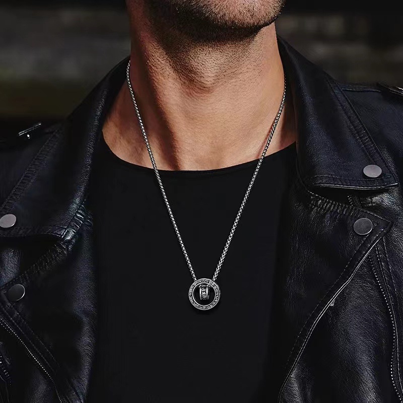 Collier pendentif en argent st - 925 Sterling Silver Chain Necklace Men avis et prix