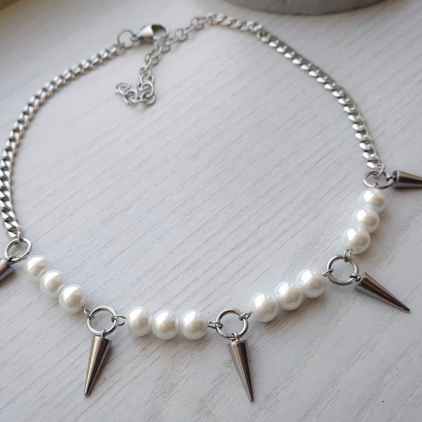 Egirl – collier à pointes de p - Goth Punk Spike Choker avis et prix
