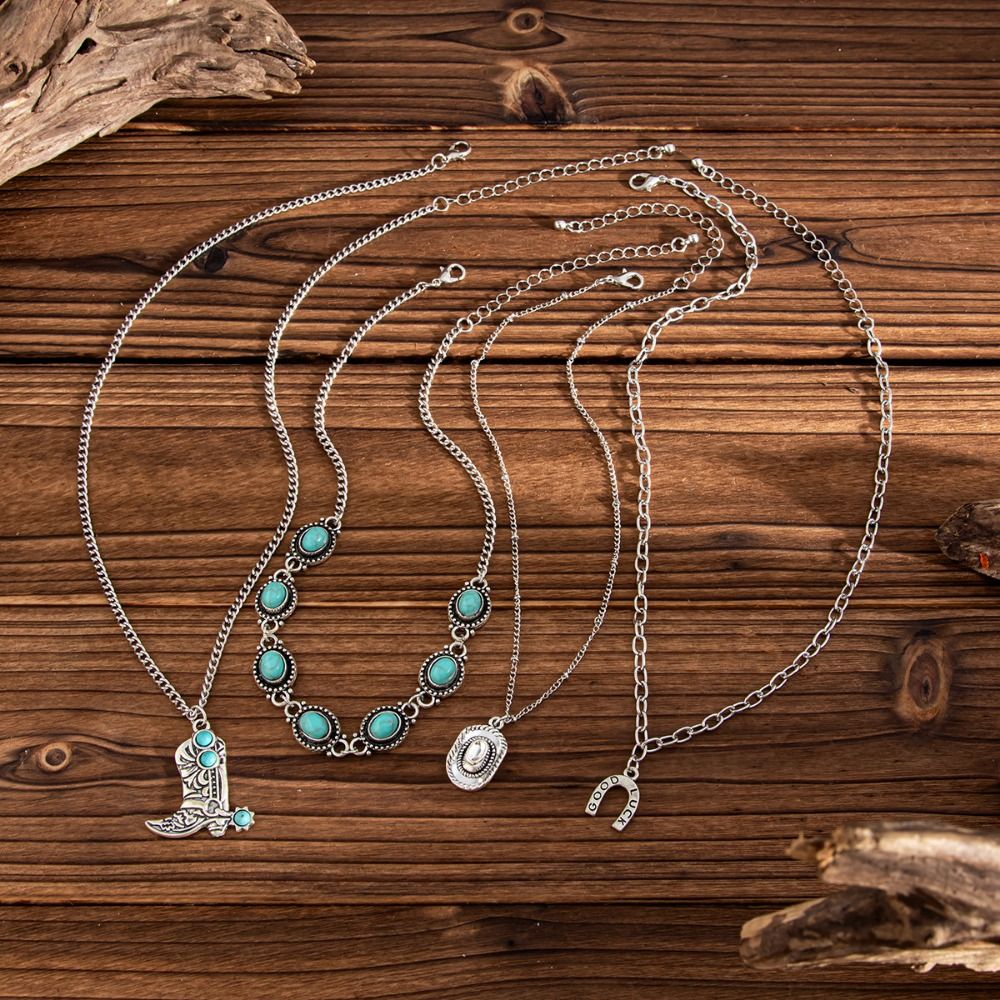 Collier ras du cou bohème vint - Layered Pendant Necklace Aesthetic avis et prix