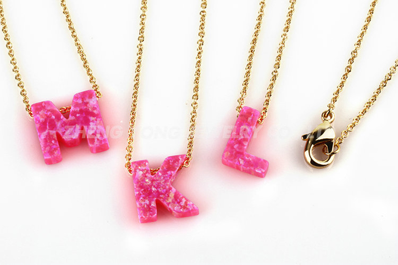 Collier pendentif lettre initi - Initial Letter Necklace 18K Gold avis et prix
