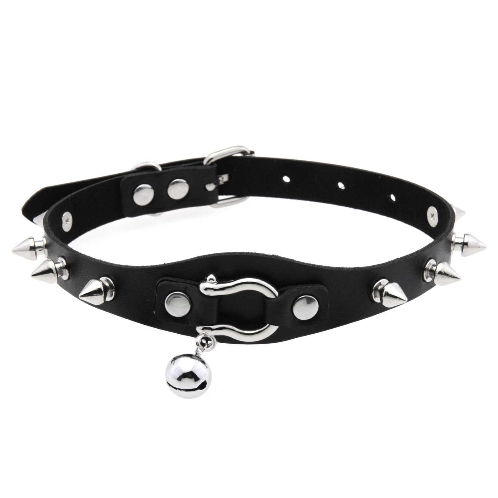 Collier ras du cou à pointes n - Goth Punk Spike Choker avis et prix