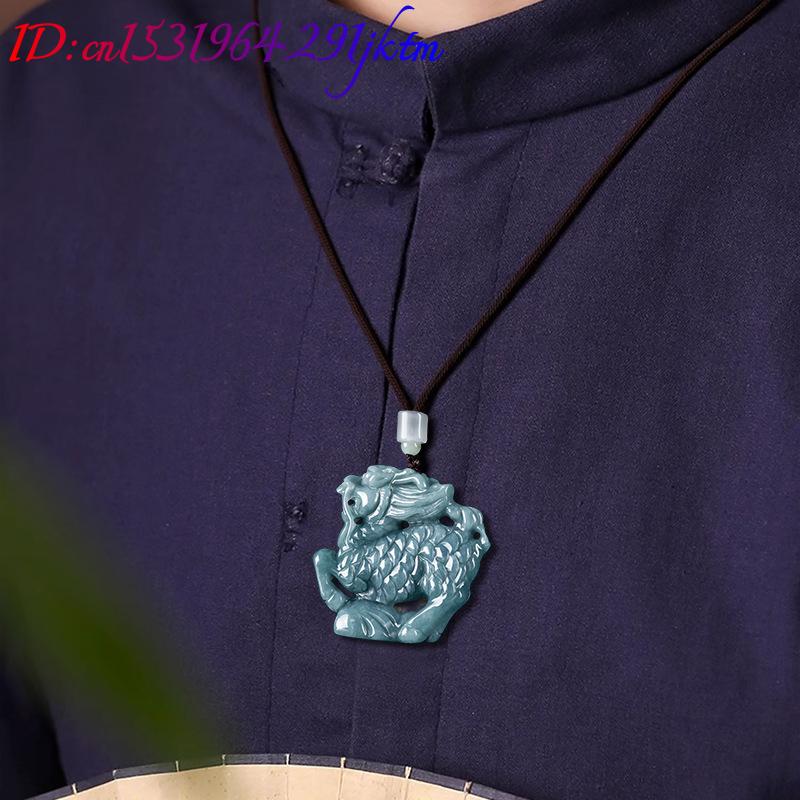 Collier pendentif Kylin en jad - Necklaces avis et prix